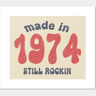 Made in 1974 still rocking vintage numbers Posters and Art